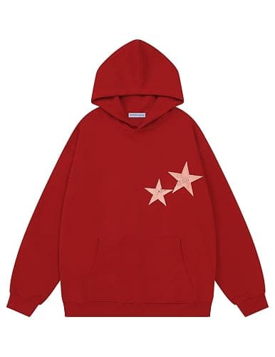 Aelfric Eden Star Hoodies Y2k Oversized Graphic Hoodies Aesthetic 90s Crewneck Sweatshirt Long Sleeve Pullover Tops thumbnail 2