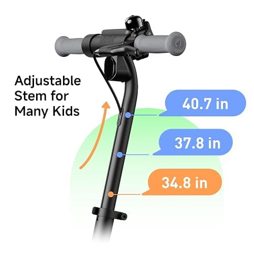 Segway Ninebot eKickScooter - Electric Scooter for Kids 6-14, w/t Adjustable Handlebar Height (Only C2 Pro) for Riders up to 132 lbs, Includes New Cruise Mode, UL-2272 Certified thumbnail 9