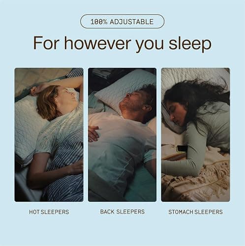 Coop Home Goods Eden Cool Adjustable Pillow, King Size - Adjustable Memory Foam with Gel Infusion - Soft Breathable Lulltra Fabric - Ideal for All Sleepers - Eco-Friendly CertiPUR-US Certified thumbnail 4