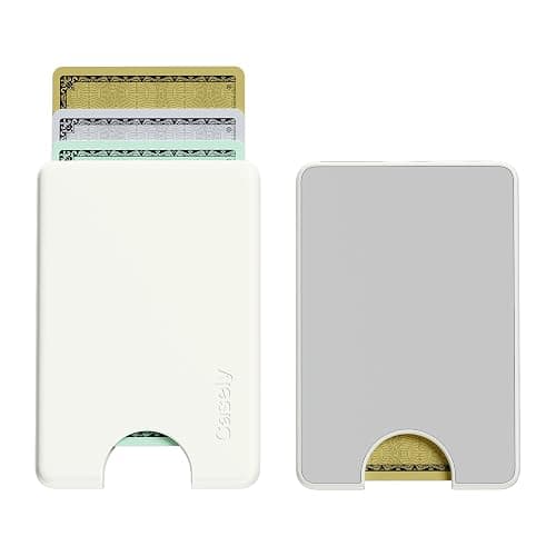 Casely MagWallet | Soft White | Slim Wallet Card Holder | Compatible with MagSafe | Soft-Touch Hard Silicone | Holds Up to 3 Cards thumbnail 7