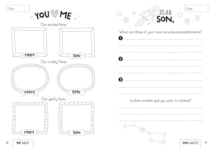 Between Mom and Me: A Guided Journal for Mother and Son (Journals for Boys, motherhood books) thumbnail 7