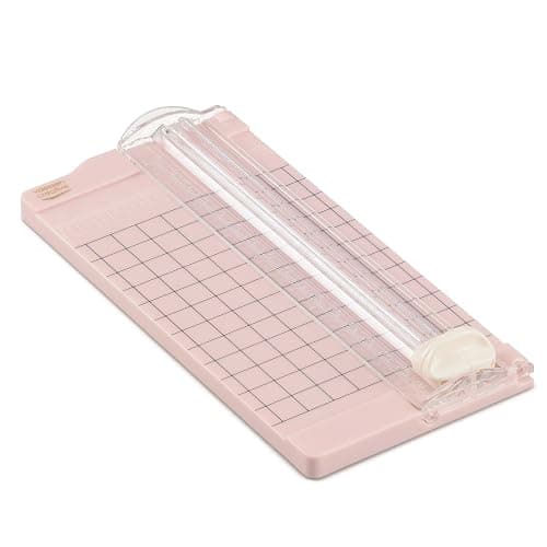 Vaessen Creative Massicot Mini - 6,5 x 15,3 cm - Gradué - Rose Clair - Coupe Papier pour Scrapbooking et Loisirs Créatifs thumbnail 3