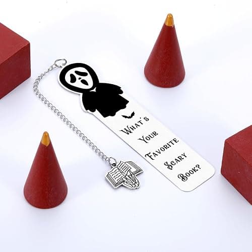 Horror Bookmarks for Women - Book Marks for Reading, Dark Romance,Ghostface, Spooky Basket Stuffers, Valentines Gifts for Teen Boys, Scary Book Lover Gift, Wicked Merch, Scream Bookmark Gifts for Son thumbnail 7