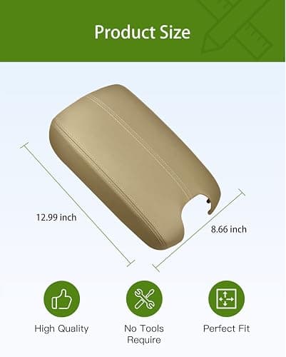 UMISHI 2008 2009 2010 2011 2012 Accord Sedan Center Console Armrest Cover & Front Door Panels Armrest(Beige) thumbnail 5