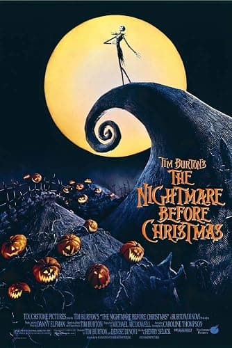 Tim Burton's The Nightmare Before Christmas - Movie Poster (Regular Style - White) (Size: 24 x 36 inches) - Image 1