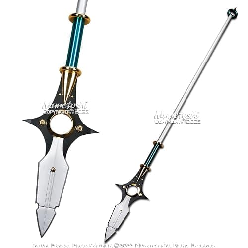 Munetoshi 82.5” Chastiefol Fairy King Spear Sloth Sin Stainless Steel Fantasy Anime Prop Costume Cosplay thumbnail 2