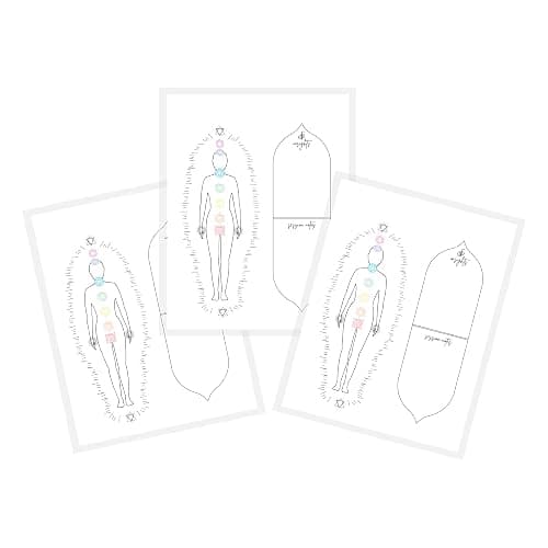 Reiki Distant Session Chakra Healing Board | Physical Printed 8.5" x 11" inches Crystal Healing Meditation Pack of 50 thumbnail 6