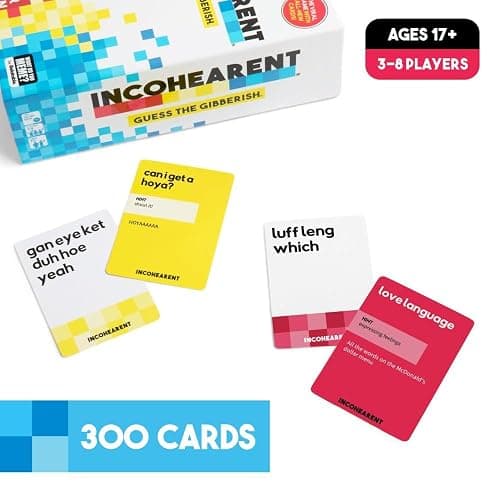 Incohearent by Relatable – Guess the Gibberish Party Game for Adults, Funny Card Game Activity for Groups, Bachelorette Party Favorite, Summer Fun for Game Night, Travel-Friendly with 300 Cards thumbnail 6