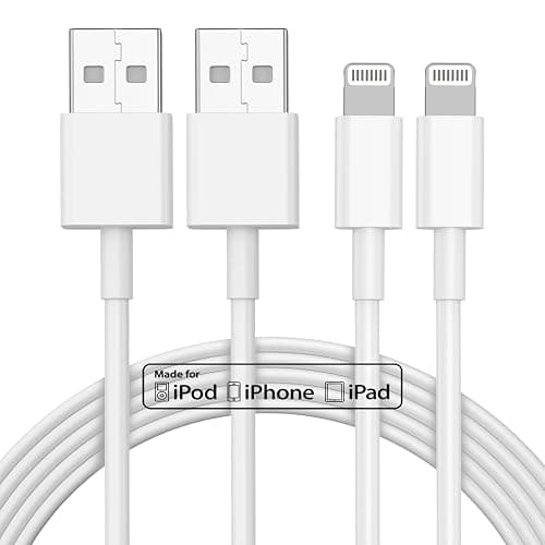 2pack 6ft iPhone Charger, [Apple MFi Certified] Long iPhone Charger Cord 6 ft, Apple Lightning to USB Cable, 6 Foot Fast Charging Cords for iPhone Charger 14/13/12/11/13 Pro/13 Max/X/XS/XR/XS - Image 1