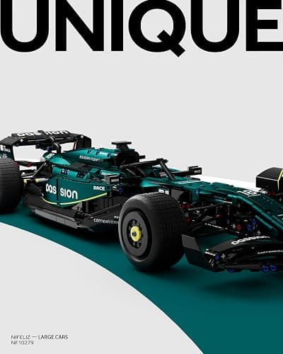 Nifeliz AM24 Formula 1 Racing Car Building Set, 1:8 Scale Collectible Set for Adults, Authentically Detailed Build and Display Model for Home or Office Décor (2351PCS, NF10279) thumbnail 3