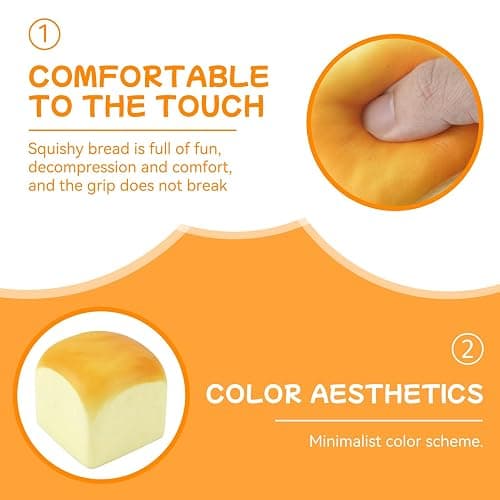 Dayingjiang Hawaiian Rolls Taba Squishy Fidget Toys Adults, Stress Relief Toys for Office and Home, Squishy Toys for Autism, Squeeze Squishies thumbnail 5