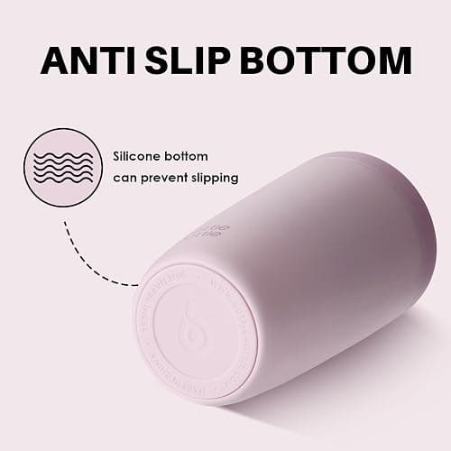 Insulated Travel Mug 350ml Stainless Steel Office Coffee Cup with Push Button Lid Keeps Cold and Hot for 8 Hours (Pink) thumbnail 5