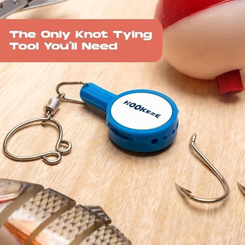 HOOK-EZE Fishing Knot Tying Tool | Protect from Fish Hooks | Tie Fishing Knots Easily | Cool Gadgets for Fishermen | Ice Fly Fishing | Fishing Accessories for Beginner Anglers | Nail Knot Tool thumbnail 7