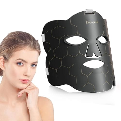 Hottoerak Red Light Face Mask, Slim Near Infrared Light Mask Lamp, LED Red Light Face at Home and Office - Image 1