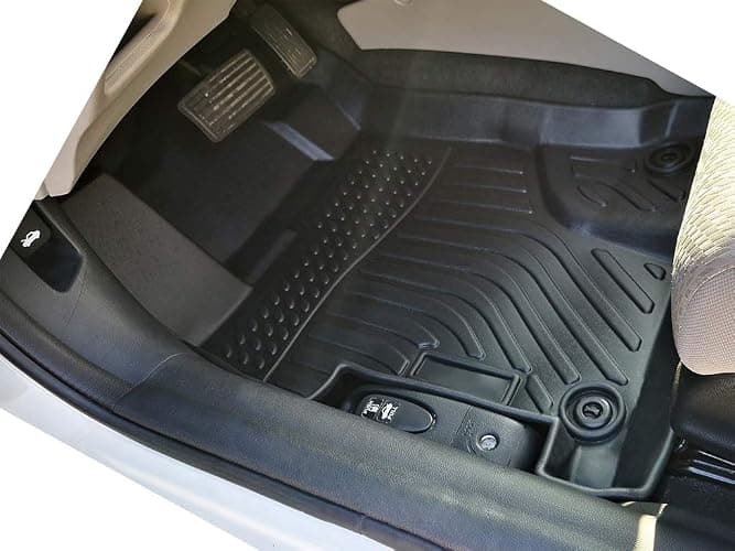 Landrol Car Floor Mats Replacement for Honda Civic Sedan & Sedan Si 2012-2015 (Not for Coupe) Heavy Duty Liner Custom Fit All Weather Protection Carpets Coverage Waterproof Durable Odorless thumbnail 3