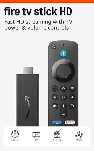 Amazon Fire TV Stick HD (newest model), free and live TV, Alexa Voice Remote, smart home controls, HD streaming thumbnail 7