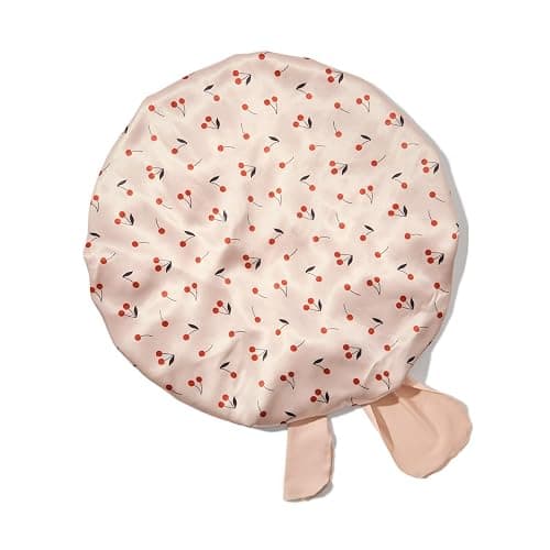 Kitsch XL Satin Bonnet for Sleeping - Softer Than Silk Hair Bonnet For Women - Secure Fit, Adjustable Night Cap For Curly & Textured Hair - Prevents Breakage, Tangles & Thinning - Cherry Print thumbnail 8