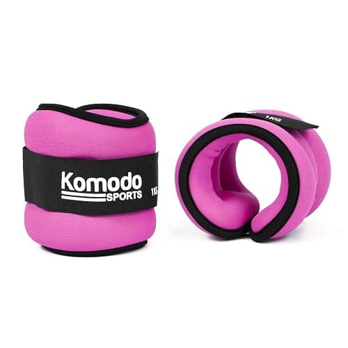 TekBox Komodo Pink Neoprene Ankle and Wrist Weights Running Training Exercise Fitness - Image 1