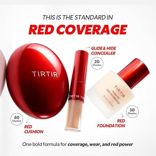 TIRTIR Mask Fit Red FoundationㅣLong Lasting Flawless Coverage, Energy Essence, Lightweight, Hydrating, Pore-Blurring, Breathable Satin Finish, Makeup, Radiant Skin, #25N Mocha, 1.01 Fl Oz thumbnail 7