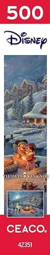 Ceaco - Thomas Kinkade Disney - Mickey and Minnie - 500 Piece Jigsaw Puzzle | For Adults, Made in USA, Includes Poster, Giftable, Frameable Art thumbnail 7