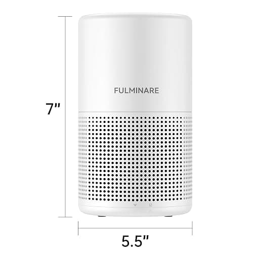 Air Purifiers for Bedroom, FULMINARE H13 True HEPA Filter | Remove Pet Hair, Smoke, Odors，Quiet Air Cleaner With Night Light, Portable Small Air Purifier for Home, Office, Living Room thumbnail 11