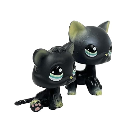 LPSCB 2pcs/Set Custom Pet Shop Toy Flocked Cat Collie Great Dane Cocker Spaniel Dachshund Dog with Baby Puppy Kitten OOAK (#994 and 994S) thumbnail 3