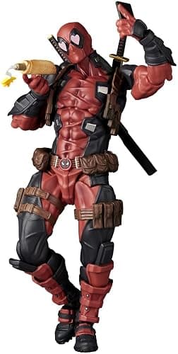 Kaiyodo Revoltech Amazing Yamaguchi Deadpool Ver. 2.5, Total Height: Approx. 6.7 inches (170 mm), Non-scale, PVC & ABS, Painted Action Figure, NR050 thumbnail 11