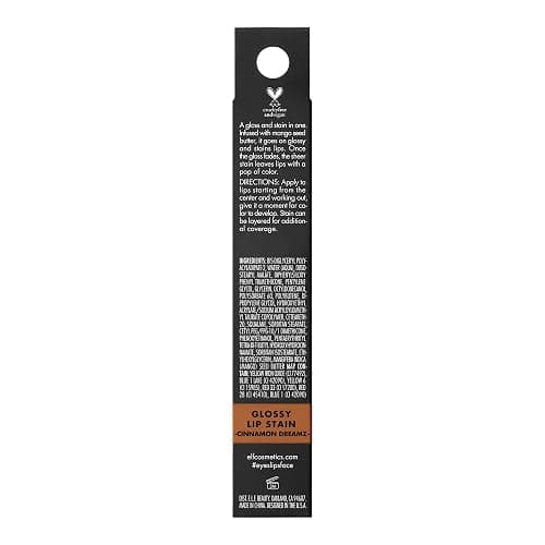 e.l.f. Glossy Lip Stain, Long-Lasting, Lightweight Lip Stain For A Sheer Pop Of Color & Subtle Gloss Finish, Vegan & Cruelty-Free, Cinnamon Dreamz thumbnail 8