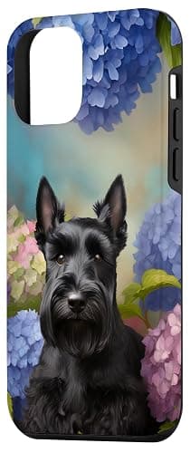 Floral I Love My Scottish Terrier Scottie Dog Gift Case for iPhone 12 mini thumbnail 2