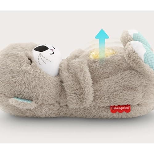Fisher-Price Baby Toy Soothe 'n Snuggle Otter Portable Plush Sound Machine with Music Lights & Breathing Motion for Newborns 0+ Months thumbnail 3