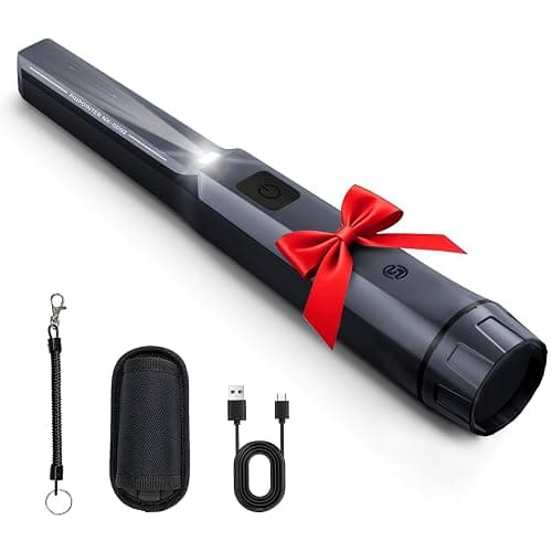 SUNPOW Pinpointer Metalldetektor – Wiederaufladbar, 15h Laufzeit, IP68 Wasserdicht, 360° Hochsensitiv, 50% Tiefenverbesserung & Upgraded Chip, Handheld Schatzsuche für Erwachsene & Kinder - Image 1