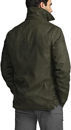 CQR Men's Flannel Lined Shirt Jackets, Long Sleeved Rugged Plaid Cotton Brushed Suede Shirt Jacket thumbnail 4