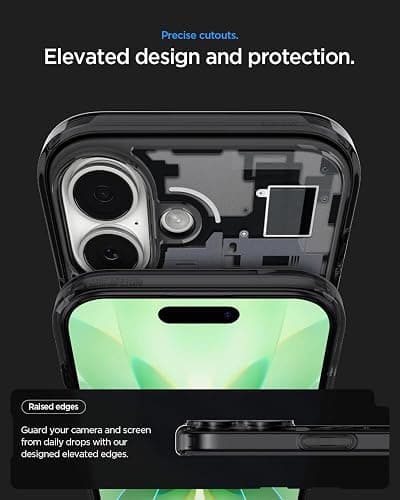 Spigen Ultra Hybrid MagFit Direct Digital Printing Case for iPhone 17 [Custom Design][Compatible with Magsafe] - Zero One Black thumbnail 6
