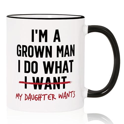 Aurahouse Funny Girl Dad Gifts Mug, Gift for Dad from Daughter | Dad birthday gifts from daughter wife kids, Fathers Day, Christmas gift for dad, New Daddy, I Do What My Daughter Wants - Image 1