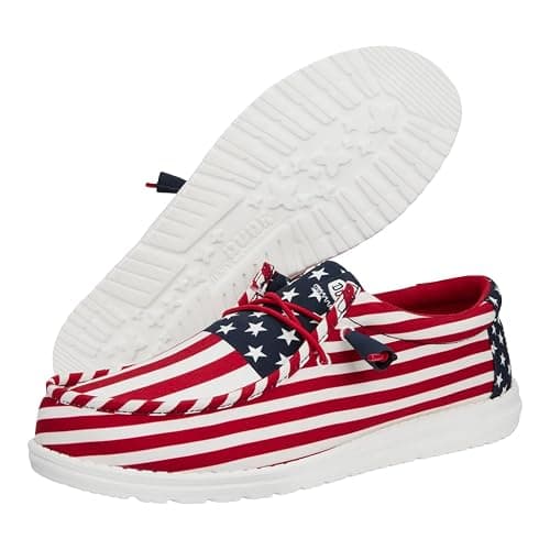 HEYDUDE Wally Patriotic, Mens Shoes, Slip-on Loafers, Comfortable & Light-Weight thumbnail 4