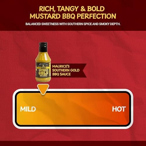 Maurice’s Southern Gold BBQ  Sauce – Classic Carolina Mustard BBQ Sauce with Bold Flavor – Authentic Southern Carolina Barbeque Dressing – Rich Barbecue Sauces Tradition, Original 18oz (Pack of 2) thumbnail 4
