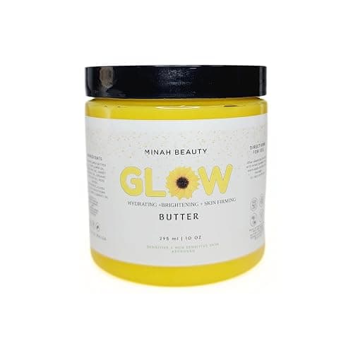 Shea Butter Face Cream – Turmeric Glow Butter with Organic Shea Butter, Baobab Oil, Jojoba & Vitamin C, Natural Whipped Shea Butter Face Moisturizer for Dark Spots, Firming & Brightening, 10 Oz - Image 1