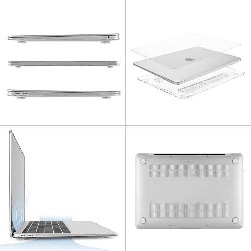 MOSISO Compatible with MacBook Air 13 inch Case M1 2021 2020 2019 2018 | A2337 A2179 A1932 Touch ID,Ultra Thin Protective Hard Shell&Keyboard Cover for MacBook Air 13.3 inch Case M1, Transparent thumbnail 4