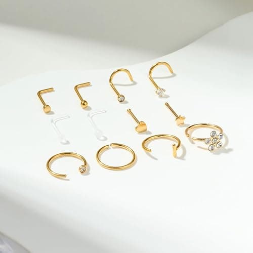 TOKRING Nose Piercing Kit - 2 Packs Self Piercing Gun with Studs & Rings, Disposable Safety Nose Piercing Gun Kit thumbnail 4
