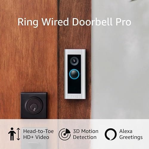 Ring Wired Doorbell Pro (newest model) – Best-in-class with cutting-edge features (existing doorbell wiring required) - 1 doorbell - Doorbell only thumbnail 7