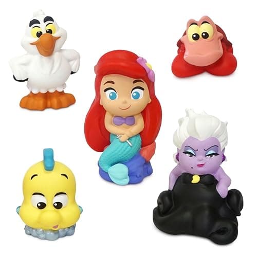 Disney Store Girl's Bath Set (Little Mermaid) - Kids Bath Accessories with Beloved Disney Characters - Colorful and Fun Bath Time Essentials for Kids - Suitable for All Ages - Little Mermaid thumbnail 7