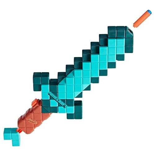 Nerf Minecraft Sword Dart Blaster, Pull Back Priming, Foam Edge, 8 N1 Darts, Ages 8+ thumbnail 10