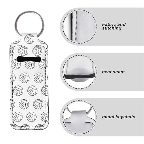 Baxinh Chapsticks Holder for Women Girl, Portable Lip Balm Gloss Holder Lippy Clip Chapstick Keychain thumbnail 6