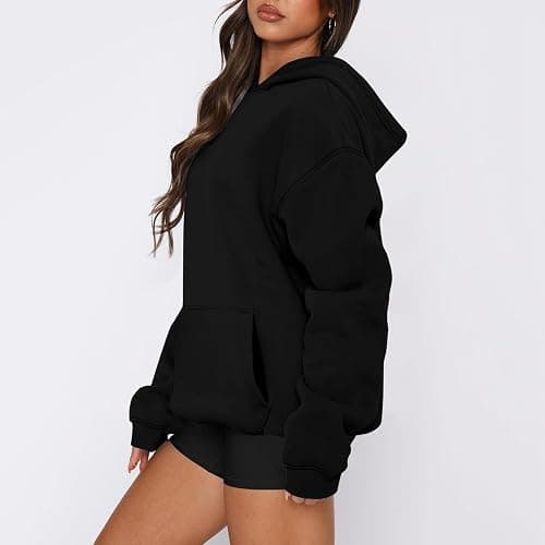 PETYCZEN Oversized Hoodies for Women Casual Long Sleeve Drop Shoulder Lightweight Hoodie Cute Teen Girls Clothes Pullover Top thumbnail 5