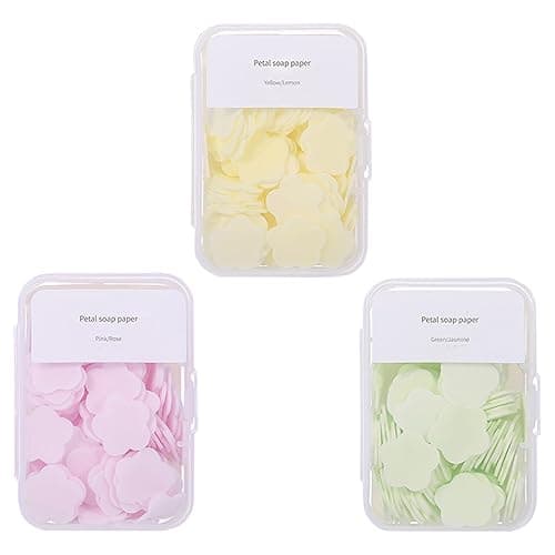 300pcs Portable Hand Washing Soap Sheets, Scented Mini Soap Sheets, Disposable Soluble Soap for Outdoor Travel, Camping, Hiking (Mix) - Mix