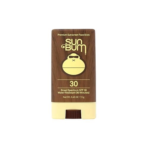 Sun Bum Original SPF 30 Face Stick Sunscreen - Water-Resistant Broad Spectrum Facial Sunscreen with Vitamin E - Hawaii 104 Act Compliant (Without Octinoxate & Oxybenzone) - Travel Friendly - 0.45 oz - Image 1