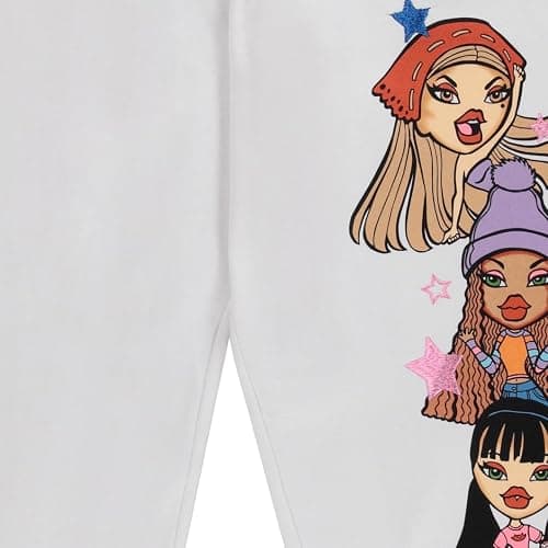 Bratz Ladies Original Dolls Joggers - Yasmin, Cloe, Jade, and Sasha Varsity Athletic Jogger Sweatpants Multi Print Sweatpants thumbnail 5