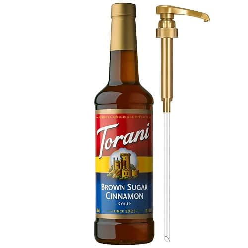 Torani Brown Sugar Cinnamon Coffee Syrup, Flavored Syrup for Drinks, Pump Included, 25.4 Fl Oz - Brown Sugar Cinnamon - Image 1