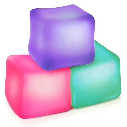 Fidget Toy Stress Cube 3 Pack - High Density Gel Filled 2.1" Cube, Squishy Fidget Toys for Relaxation, Calming Sensory Toys for Autism, Stress Balls for Kids Adults Children Teens - Image 1