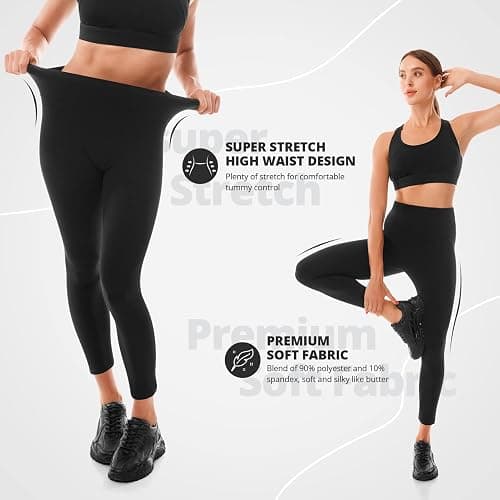 Walifrey Leggings for Women, High Waisted Buttery Soft Leggings for Women Gym Yoga Workout thumbnail 4